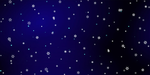 Falling Snowflakes seamless pattern flying snow