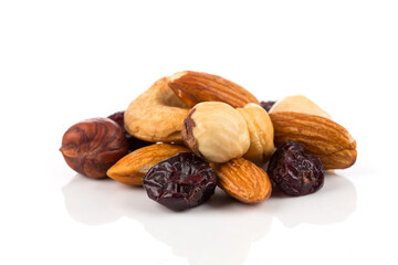 Mix nuts, dry fruits and grapes