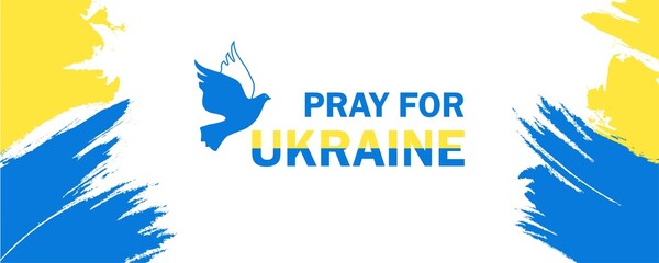 Fototapeta na wymiar War in Ukraine. Russia attacked Ukraine. Stop war. vector