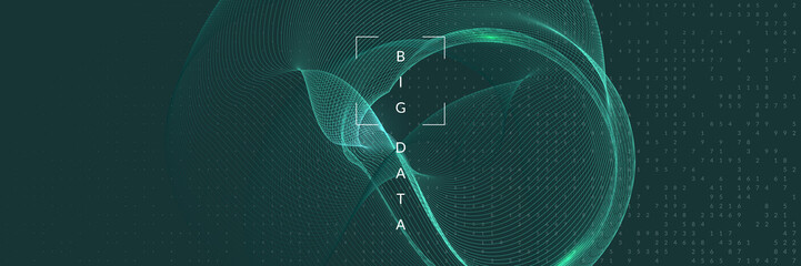 Big data background. Digital technology abstract - obrazy, fototapety, plakaty