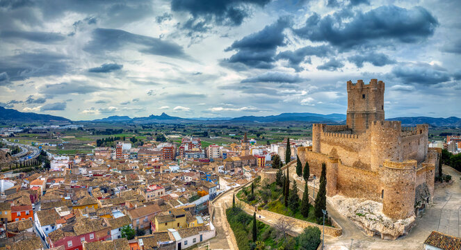 Castle of Villena in Alicante province, Spain.