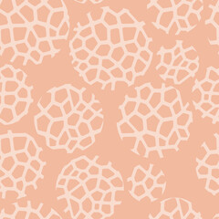 Abstract modern giraffe seamless pattern. Animals trendy background. Colorful decorative vector stock illustration for print, card, postcard, fabric, textile. Modern ornament of stylized skin