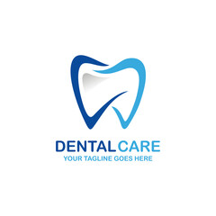 Obraz premium Dental care logo design vector illustration. Dental logo. Orthodontic logo
