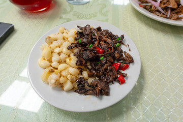 Cajamarca mushroom ceviche, Peru