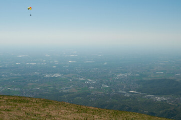 Paragliding in Valle Imagna. Bergamo, Italy