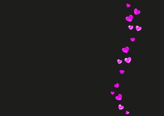 St Valentine Day Pattern. Handdrawn Design For Couple. Fashion Frame. Rose Art Wallpaper. Ornament Splatter For Anniversary. Red Holiday Border. Pink St Valentine Day Pattern.