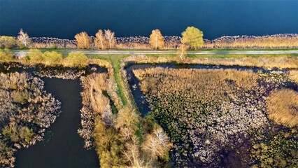 Dolina Baryczy, Gmina Przygodzice, Trzcieliny, Polska, Poland, Dron  © .Waajchaa