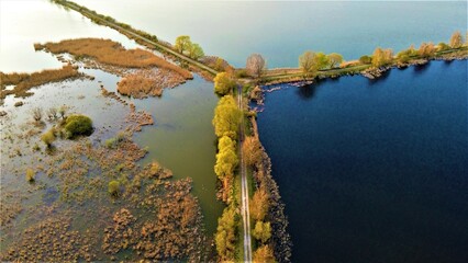 Dolina Baryczy, Gmina Przygodzice, Trzcieliny, Polska, Poland, Dron	