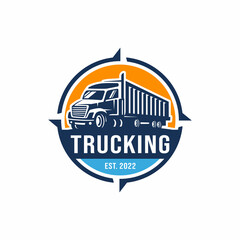 Truck logo design vector illustration