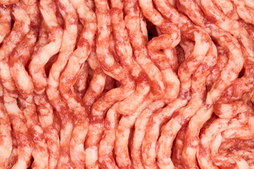 Detail of minced meat. Beef and pork mixed together