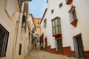 Architecture of the Old Town of Ronda in Andalusia, Spain