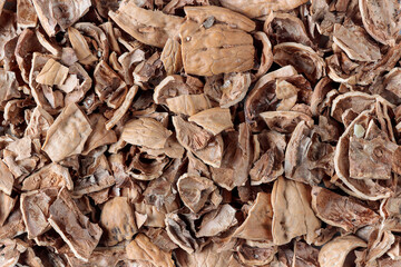 crushed walnut shells to be used as fertilizer for plants