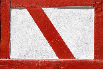 historic timbered wall as harmonic background