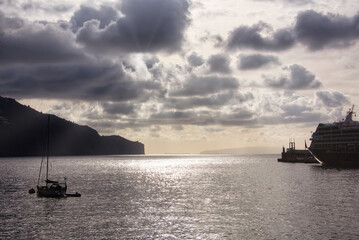 Sunshine in Funchal harbour, Madeira