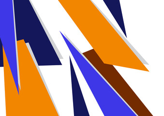 Abstract geometric shapes in different colors. Sharp triangles. Can be used for wallpapers, posters, presentations, brochures, covers, banners, advertisements. Vector