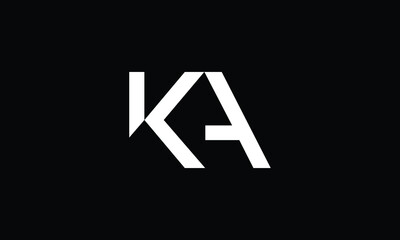 Ka letter logo design inspirations - obrazy, fototapety, plakaty