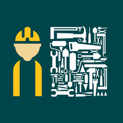 Happy International Labor Day for banner or poster, May 1