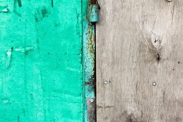 Texture of old metal and wood