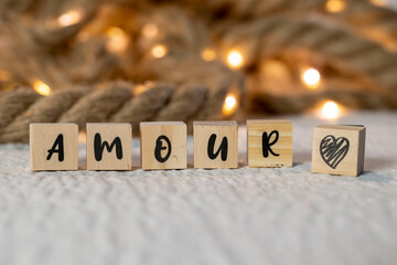 lettres d'amour avec coeur