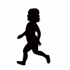 a girl body silhouette vector