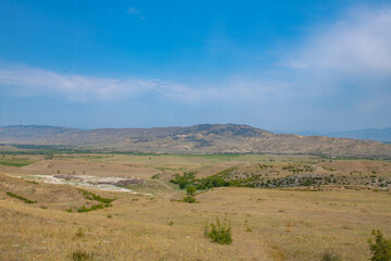 beautiful landscapes of nature in georgia in summer