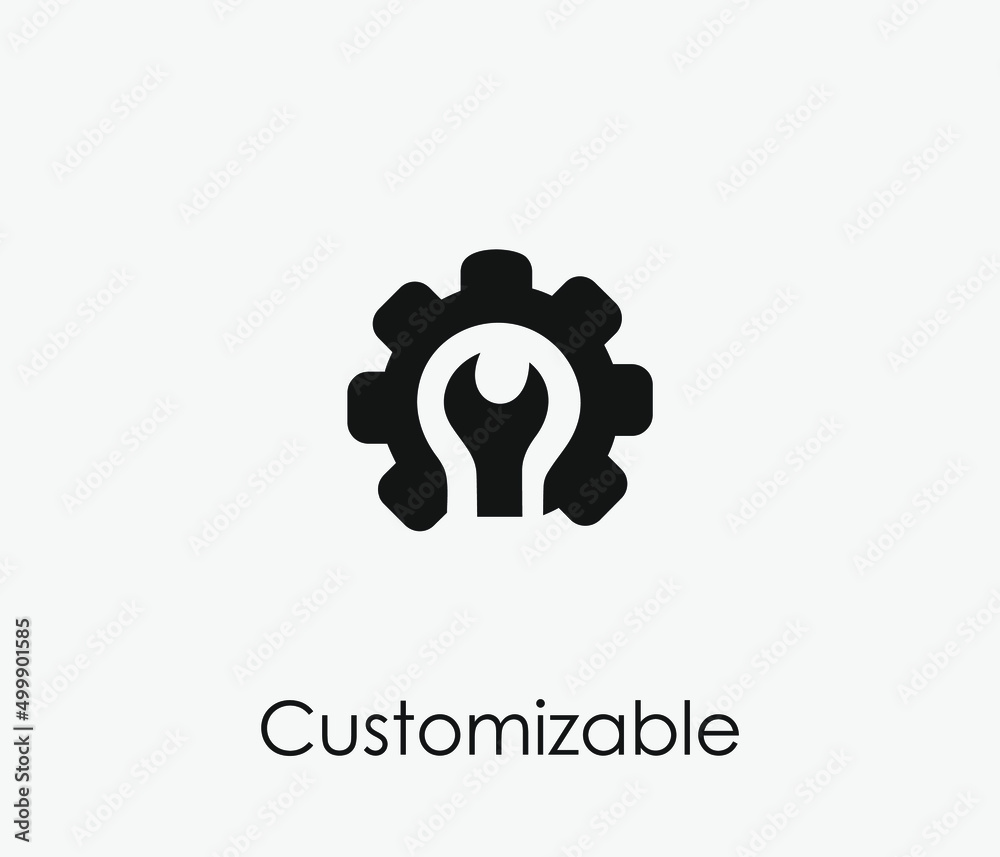 Poster setting vector icon. editable stroke. symbol in line art style for design, presentation, website or 
