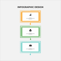Steps business infographic template