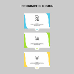 Steps business infographic template