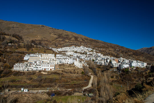 Trevelez town in Sierra Nevada mountains, Granada, Spain