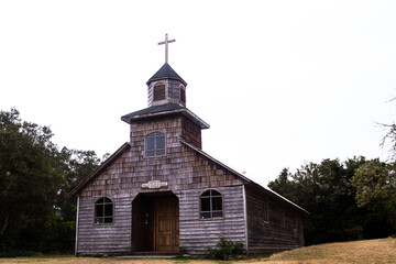 Fototapeta na wymiar Little church in Aucar island