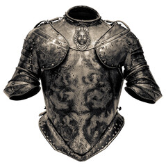 Isolated Torso Section Of A Suit Of Armour - obrazy, fototapety, plakaty