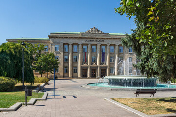 Obraz premium Freedom Square at the center of city of Ruse, Bulgaria