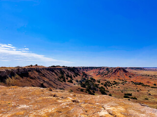 Naklejka premium red Oklahoma