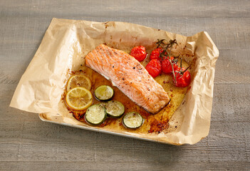 roasted salmon filet