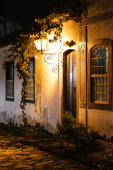 night view of the city of Paraty, State of Rio de Janeiro, Brazil