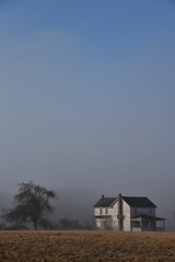 house in the fog
