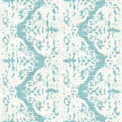 Aegean teal liner stripe patterned linen texture background. Summer coastal living style home decor fabric effect. Sea green wash grunge wave line blur material. Decorative textile seamless pattern