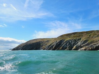 the coast of the island