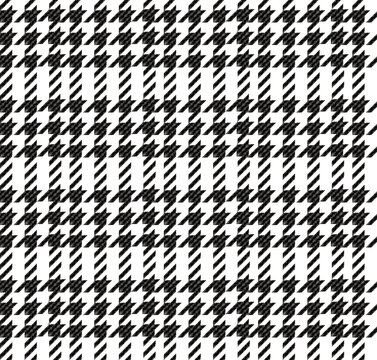 Seamless houndstooth pattern. Crowbar print illustration. 