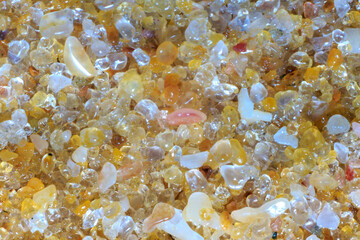 close up of a pile of rocks