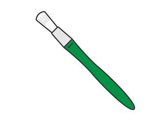 絵の具の筆のイラスト