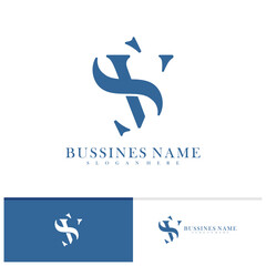 Initial S V logo design vector template, Creative S V logo design concepts