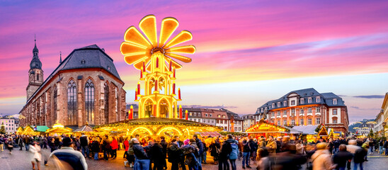 Weihnachtsmarkt, Heidelberg, Deutschland 