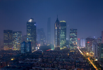 Fototapeta na wymiar Guangzhou at Night