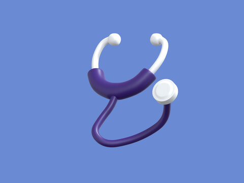 3D Rendering Medical Icon - Stetoskop