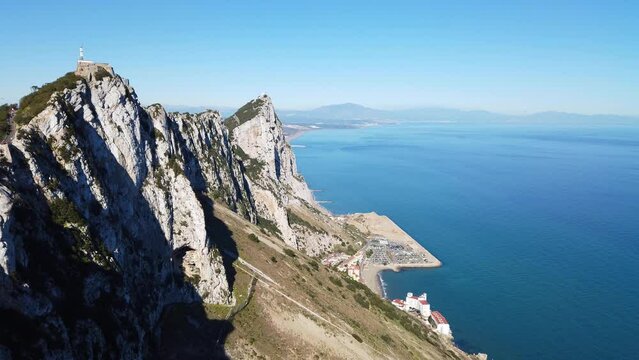Gibraltar overview.  In sunshine. Static