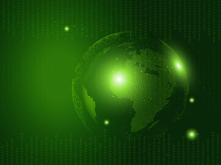 3d rendering abstract world concept