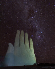 hand with stars