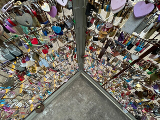 Locked up promises. Many different shapes and sizes of locks that have stories and secrets