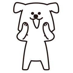 色加工ok いぬ素材No.113 おーい